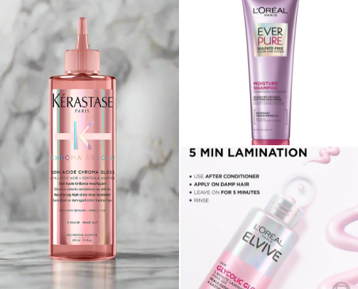 The best product for glossy hair!!☁️💗 cover photo collage