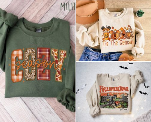 Women’s Fall/Pumpkin Shirts cover photo collage