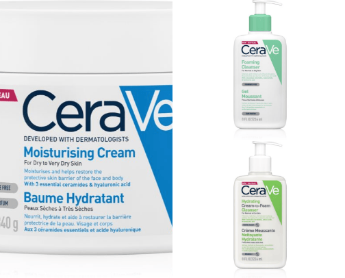 Skincare cover photo collage