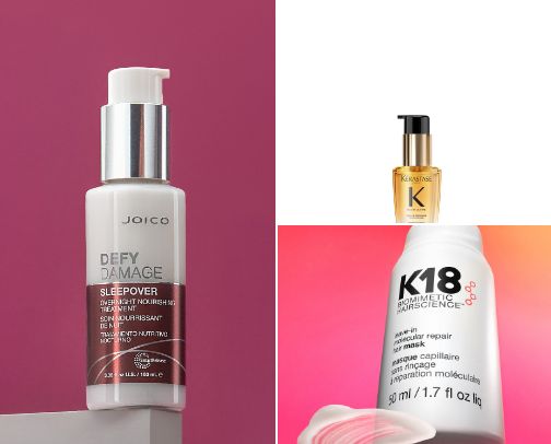 Hair products cover photo collage