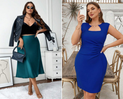 Confident Curves: Outfit Ideas for Every Moment cover photo collage
