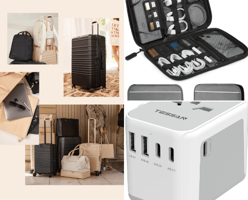 Travel essentials cover photo collage
