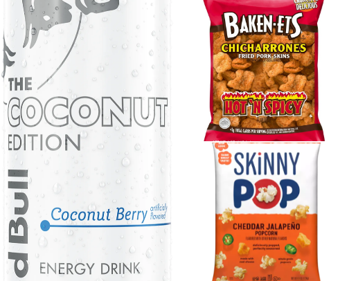 Road trip snacks cover photo collage