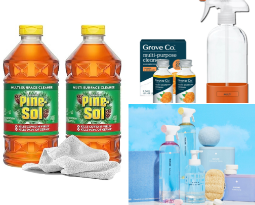 Cleaning Supplies cover photo collage