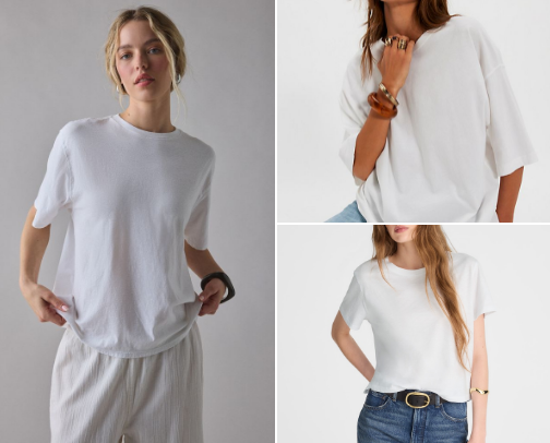 A Basic White Tee (everyone needs one) cover photo collage