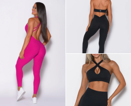 Fitness apparel cover photo collage