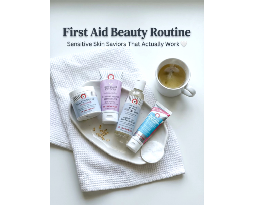 My Sensitive Skin Saviors: Best of First Aid Beauty cover photo collage