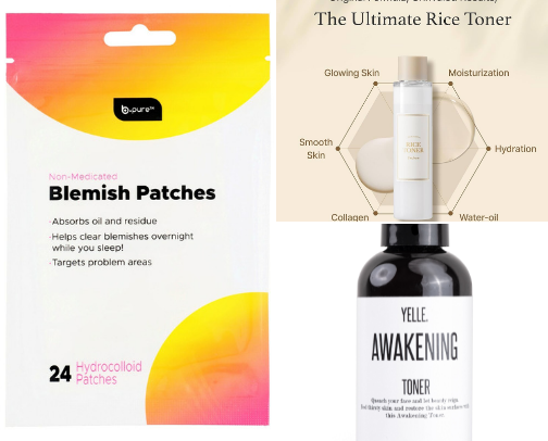 my skincare recommendations✨ cover photo collage