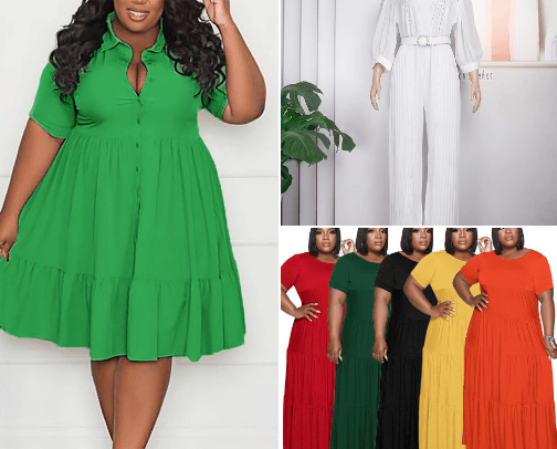 Plus-size Dresses cover photo collage