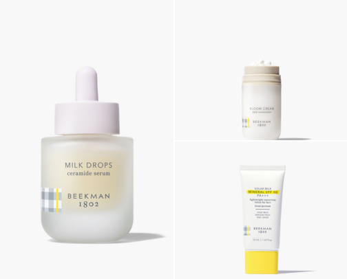 The Beekman 1802 Goat Milk Skincare Edit: 15 Cult Serums, Creams & Sunscreens Everyone's Obsessed With cover photo collage