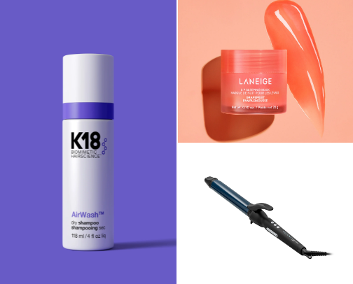 Beauty products cover photo collage