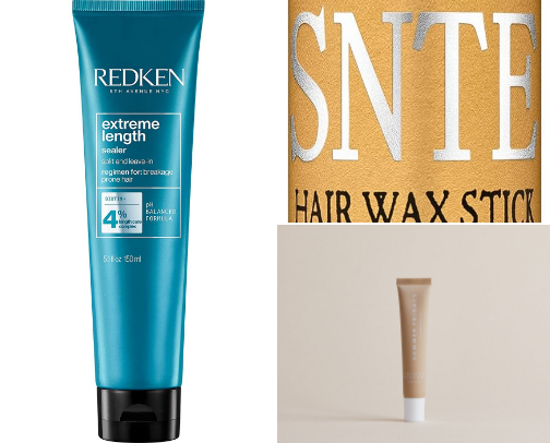 hair products cover photo collage