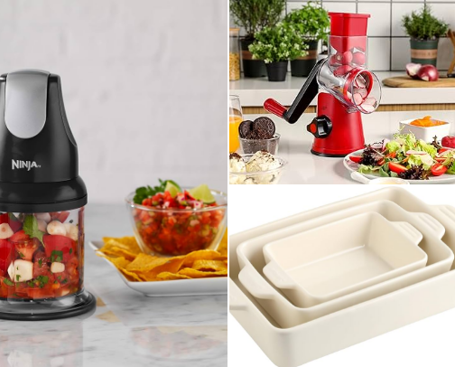 Kitchen Essentials & Upgrades That Make  Cooking at Home Easy! cover photo collage