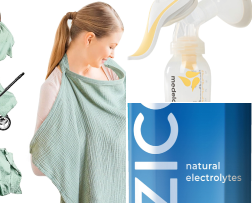 Must haves for breastfeeding moms! cover photo collage