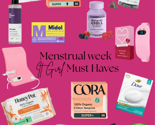 Menstrual week Must Haves cover photo collage