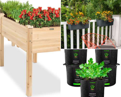 Balcony & Small Space Gardening cover photo collage