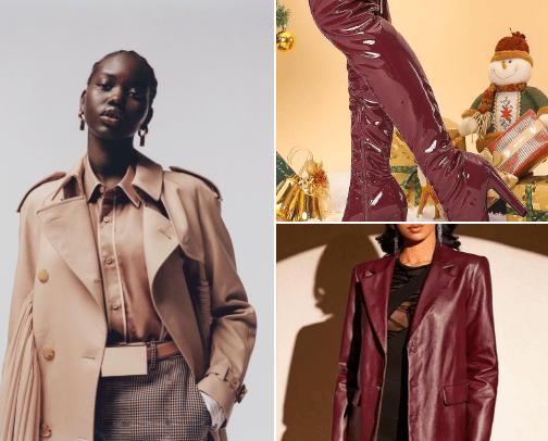 Trendy fashion fall/winter 2023/2024 cover photo collage