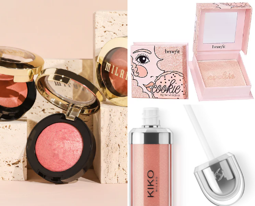 Everyday makeup I use for college 👄 cover photo collage