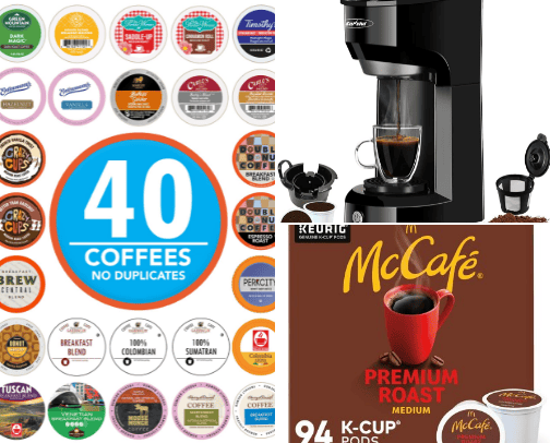 Coffee pods cover photo collage