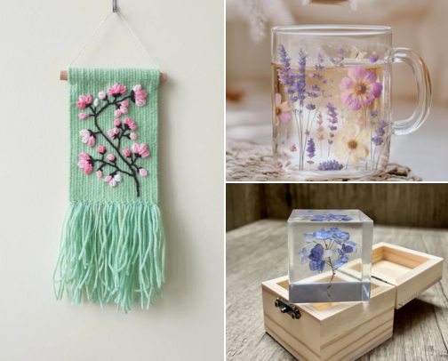 Floral-inspired details to add charm to any room. cover photo collage