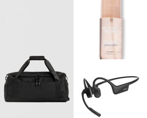 Gym bag must haves cover photo collage