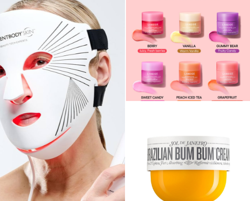 BEAUTY AND SKINCARE ESSENTIALS cover photo collage