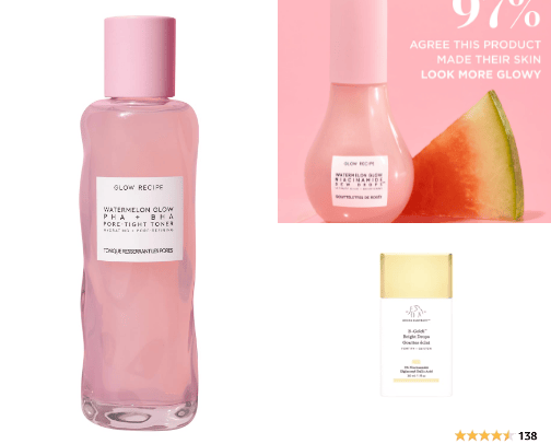 Best Glowy Skincare cover photo collage