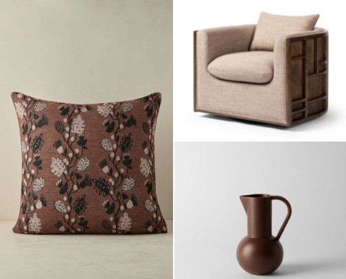 Mocha Mousse at home - fancy yet cozy cover photo collage