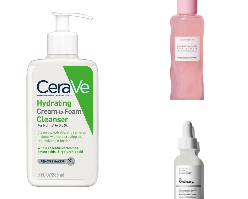 my morning skincare routine 🤍 cover photo collage