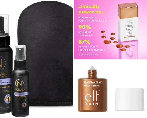 Sunless Tanning Options- BEST cover photo collage