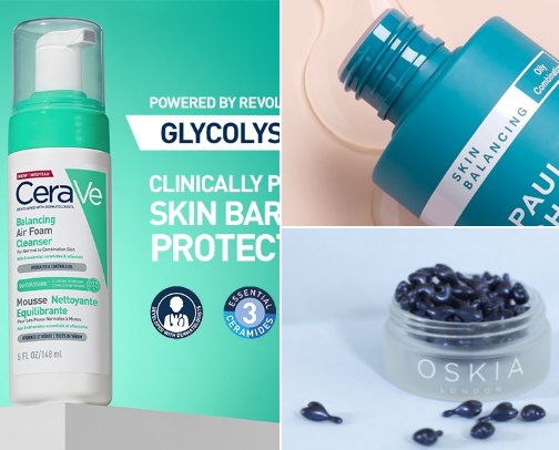 Skincare for healthier looking skin cover photo collage