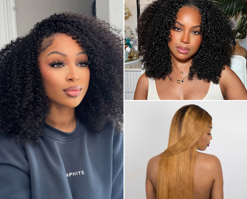 Good affordable wigs cover photo collage