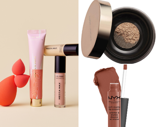 Beauty > Makeup + Skincare cover photo collage