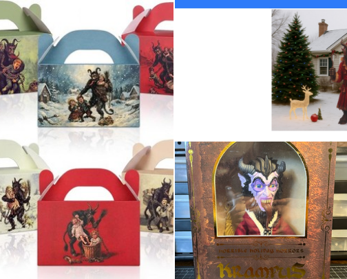 Krampus Christmas cover photo collage