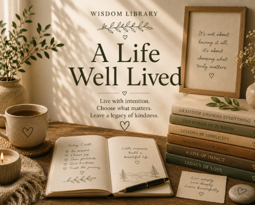 A Life Well Lived - Living cover photo collage