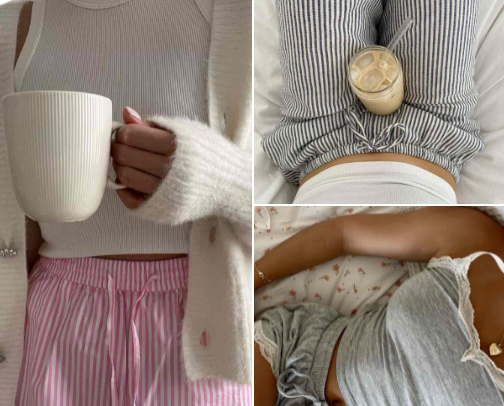 COZY GIRL• pyjama & loungewear must haves cover photo collage