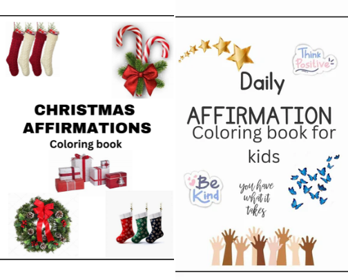 Affirmation books cover photo collage