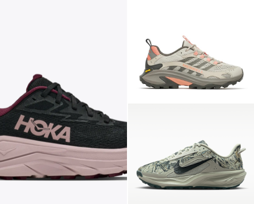 Running and Hiking Shoes for Women cover photo collage