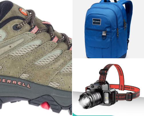 Hiking Gear cover photo collage