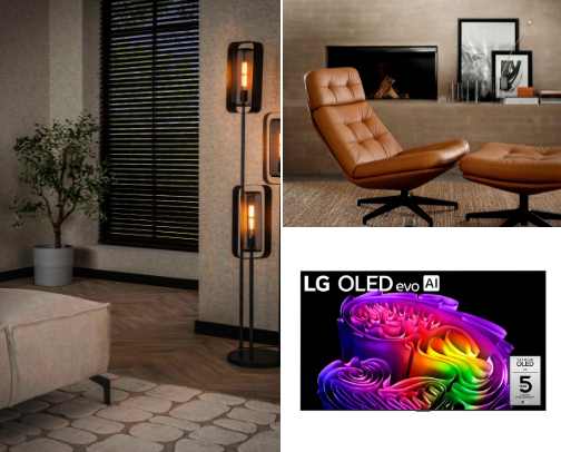 My Living Room Setup - Each piece works together to make my living room feel like a personal home theater. cover photo collage
