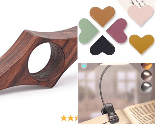 Reading accessories 📖 cover photo collage