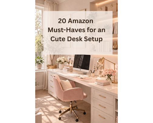 20 Amazon Must-Haves for a Cute Home Office cover photo collage