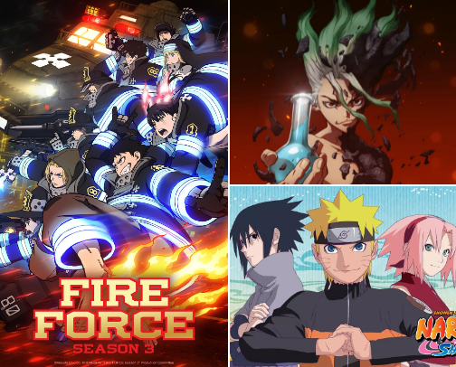 My anime recommendations🎬 cover photo collage