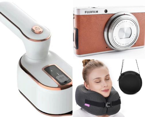 Useful travel accessories cover photo collage