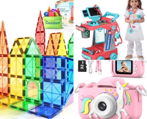 Ultimate kids toy & activity list! cover photo collage