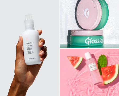 Essential beauty products for glowy & healthy skin cover photo collage