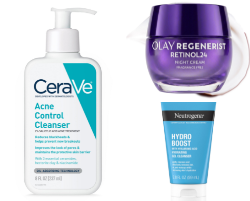 Face care products 🎀 cover photo collage