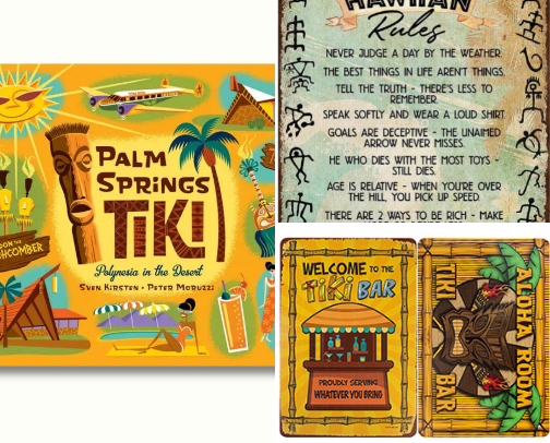 Save & Read - Palm Springs Tiki: Polynesia in the Desert Home Bar Style cover photo collage