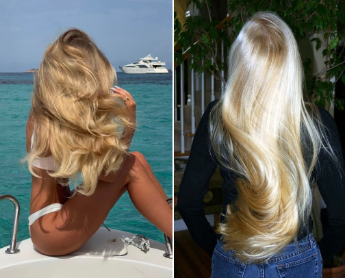 my secret for long and shiny hair💇🏼‍♀️✨🐚 cover photo collage