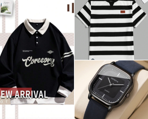 Men's Closet cover photo collage